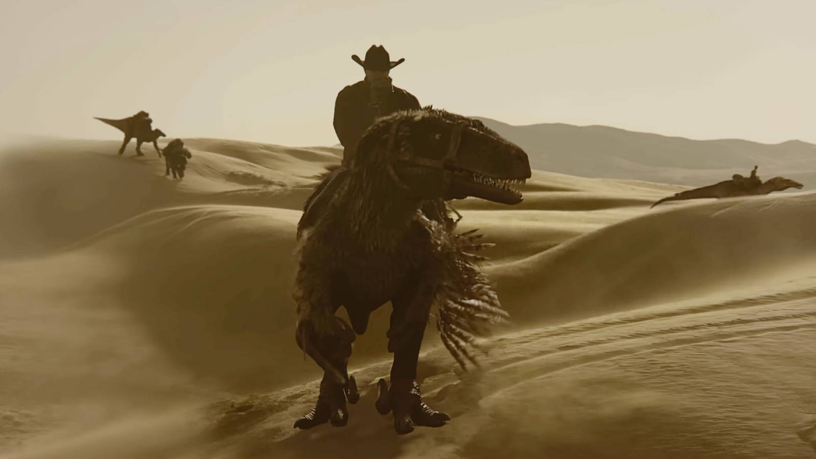 Dinosaur Western Mash Up Reveals Dino Riding Cowboys For New Genre ...