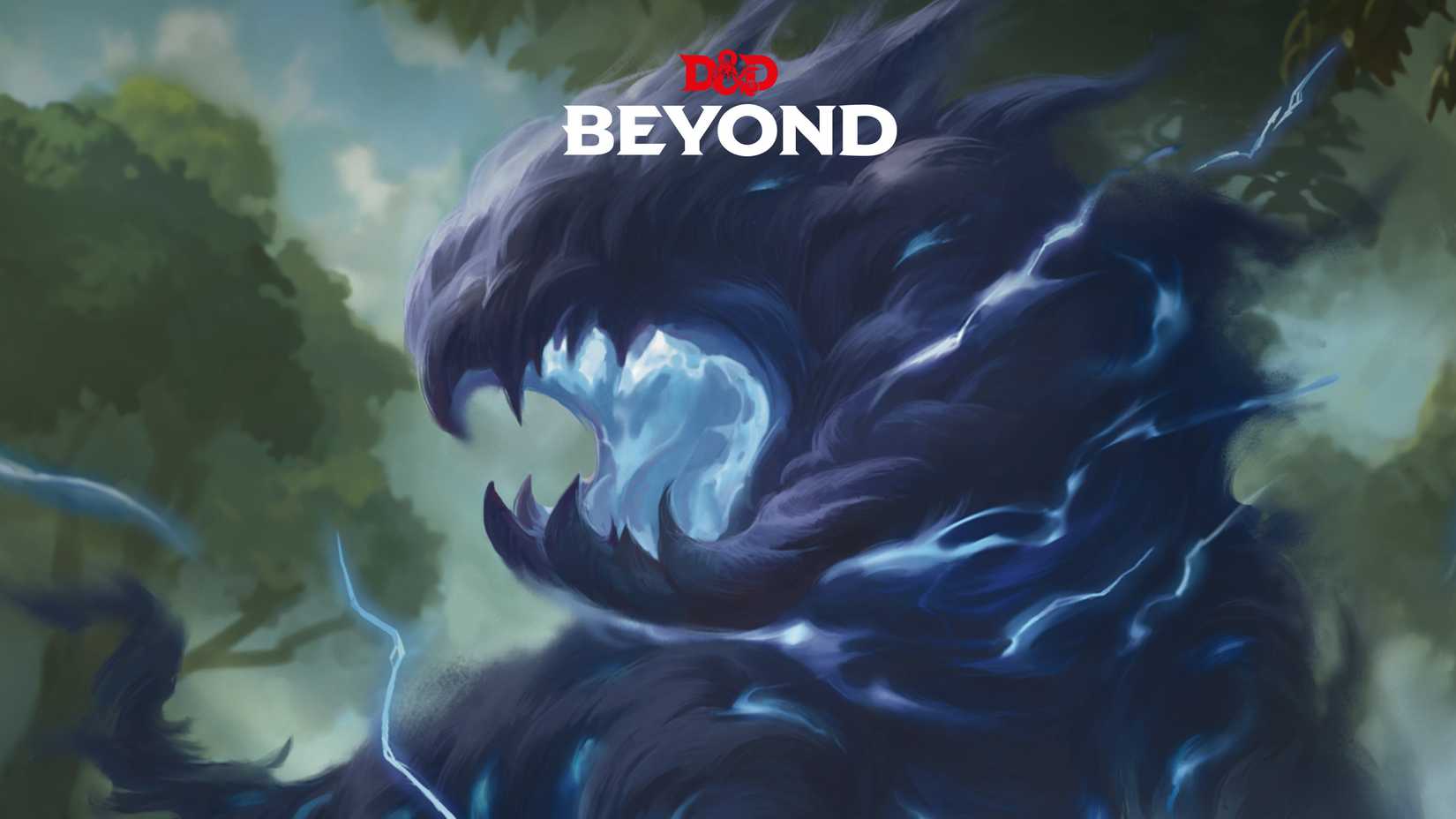 A Living Shatter monster roars, with a DnD Beyond logo above it.