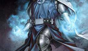 Doctor Doom wears a Fantastic Four-themed robe in All-On-One cover by InHyuk Lee