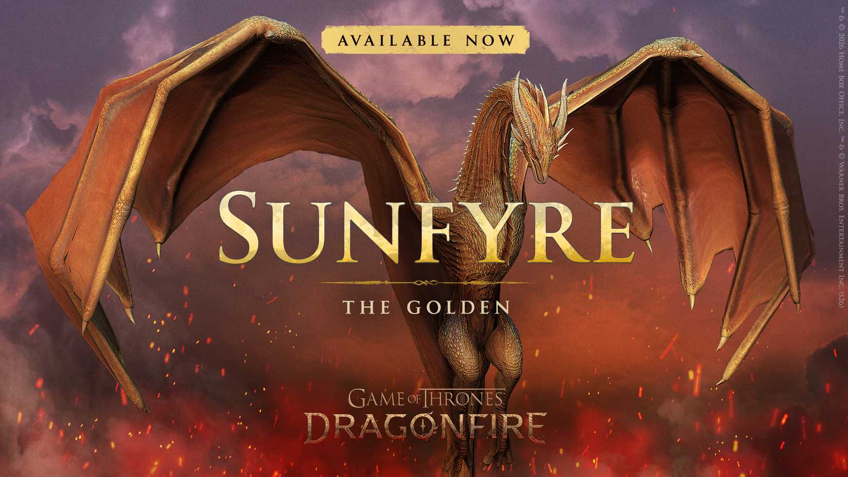 Sunfyre Announcement image GoT Dragonfire