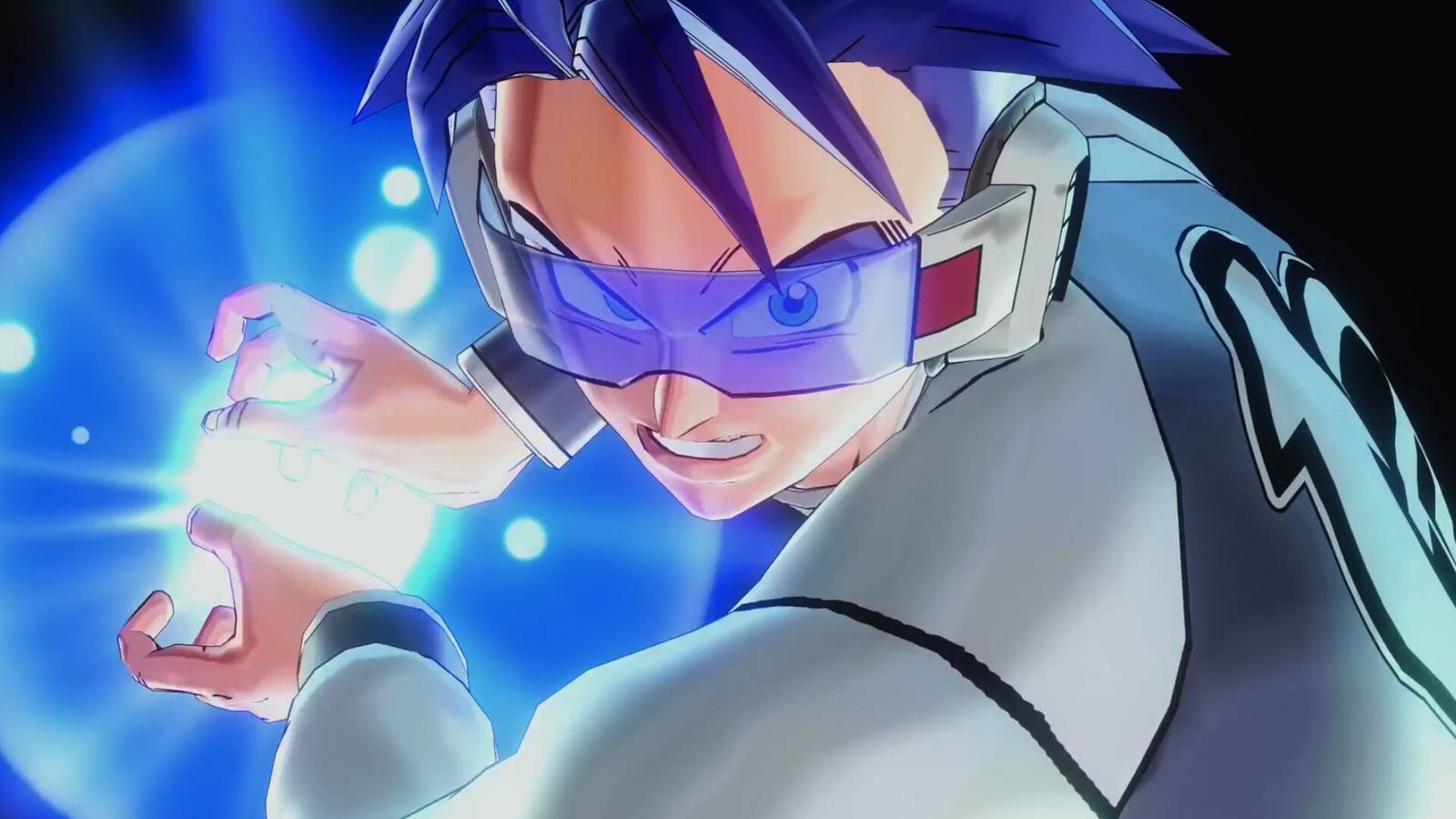 Future Warrior prepares a Kamehameha in Dragon Ball Xenoverse 2.