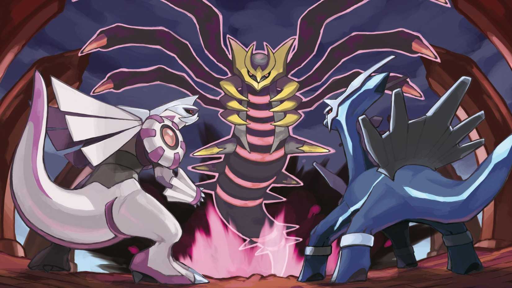 Dragon Pokemon Dialga Giratina and Palkia