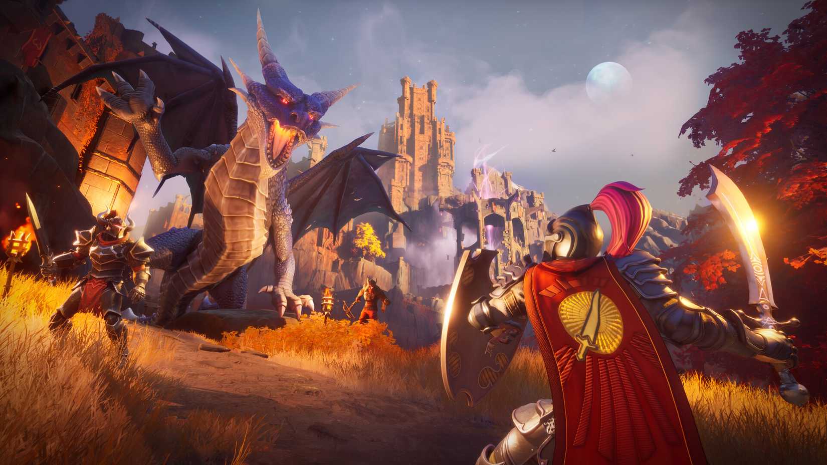 Dragon vs Knight RuneScape
