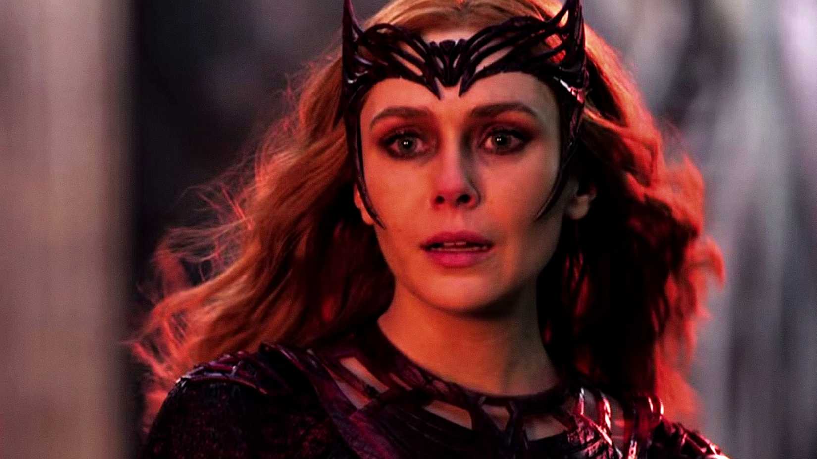 Elizabeth Olsen's Scarlet Witch looks scared in the MCU's Multiverse of Madness-1