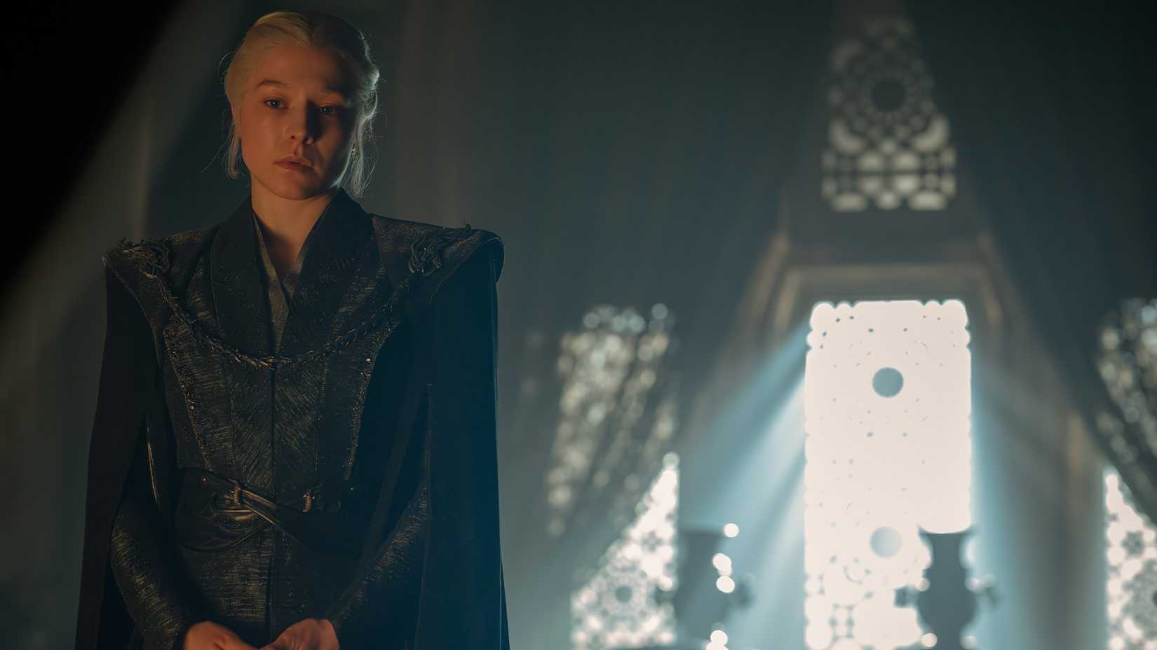 Rhaenyra looking thoughtful in House of the Dragon season 3