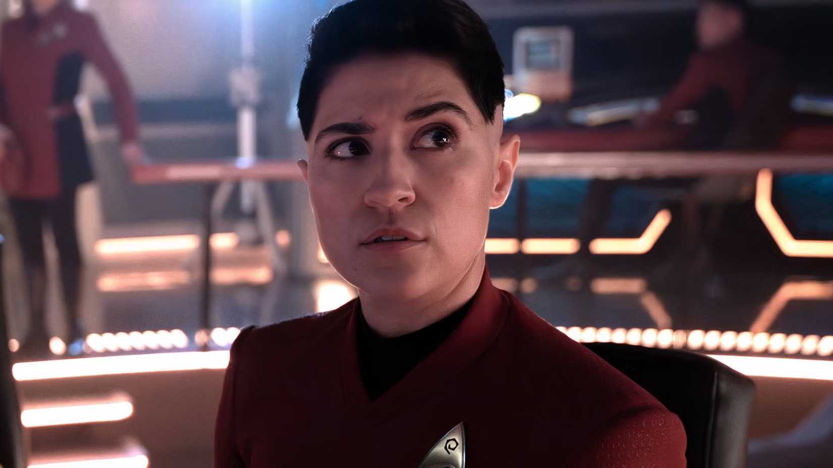 Erica Ortegas at the helm in Star Trek Strange New Worlds