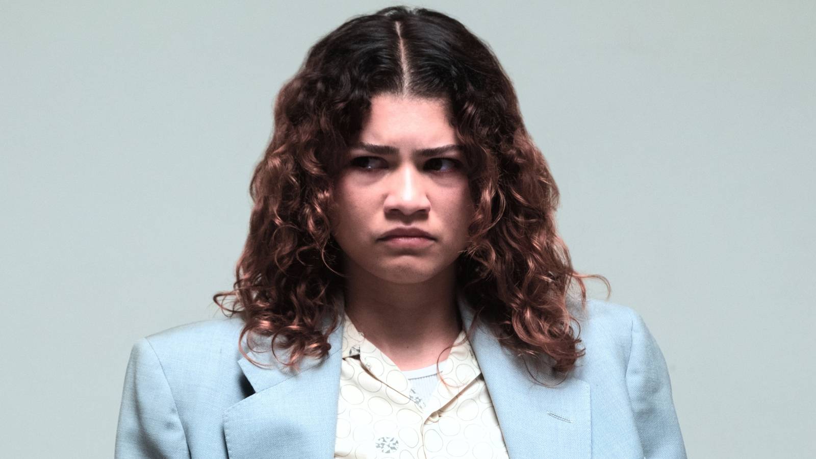 Rue in an interrogation room in Euphoria