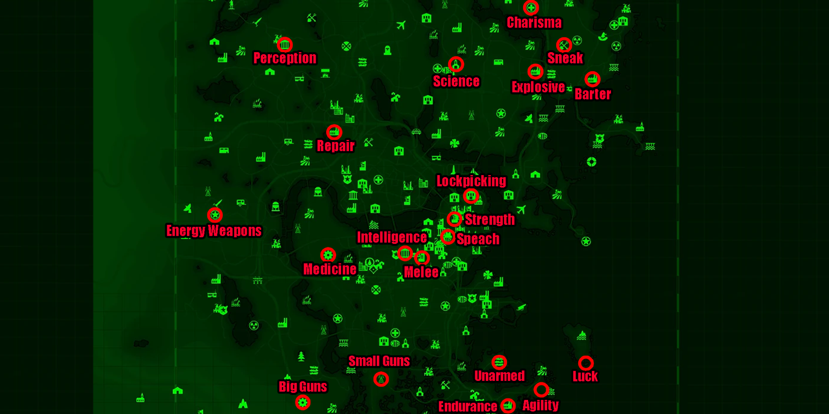 Fallout 4 Bobblehead location map