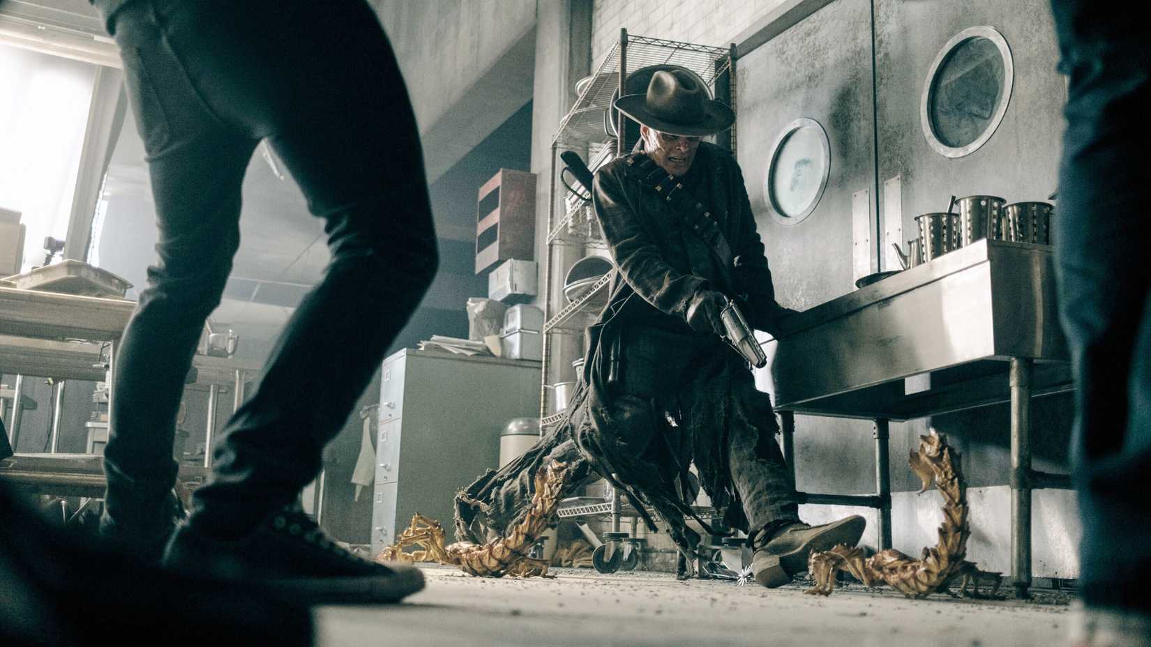 The Ghoul Shooting Radscorpions in Fallout Season 2