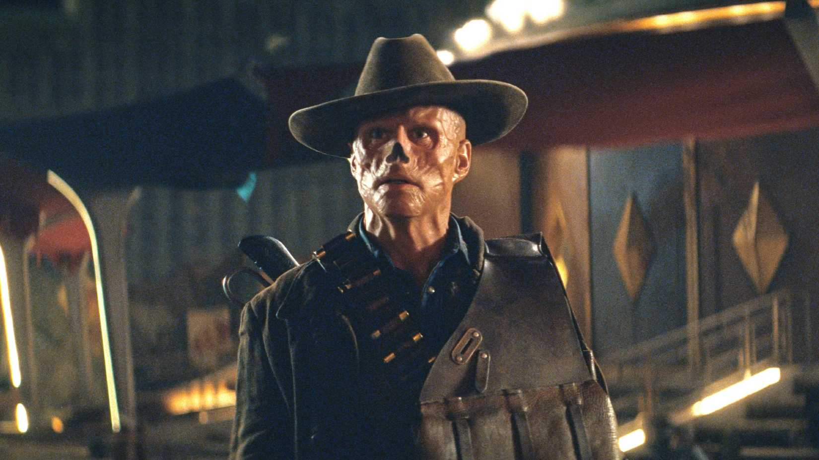 The Ghoul Looking Scared in Fallout Season 2