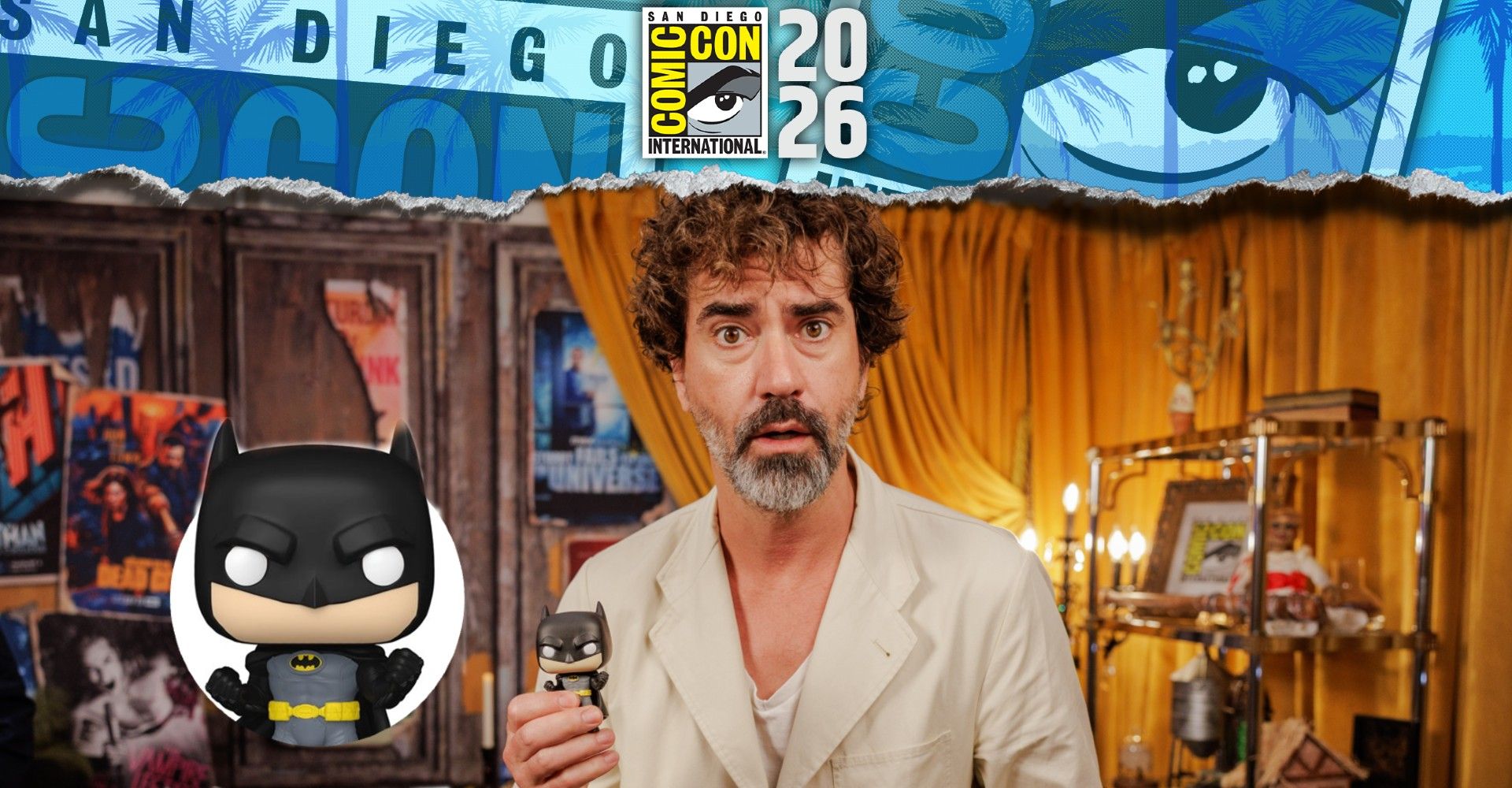Inside ScreenRant's SDCC 2026 Talent Suite: The Entertainment Earth Collection on Display image