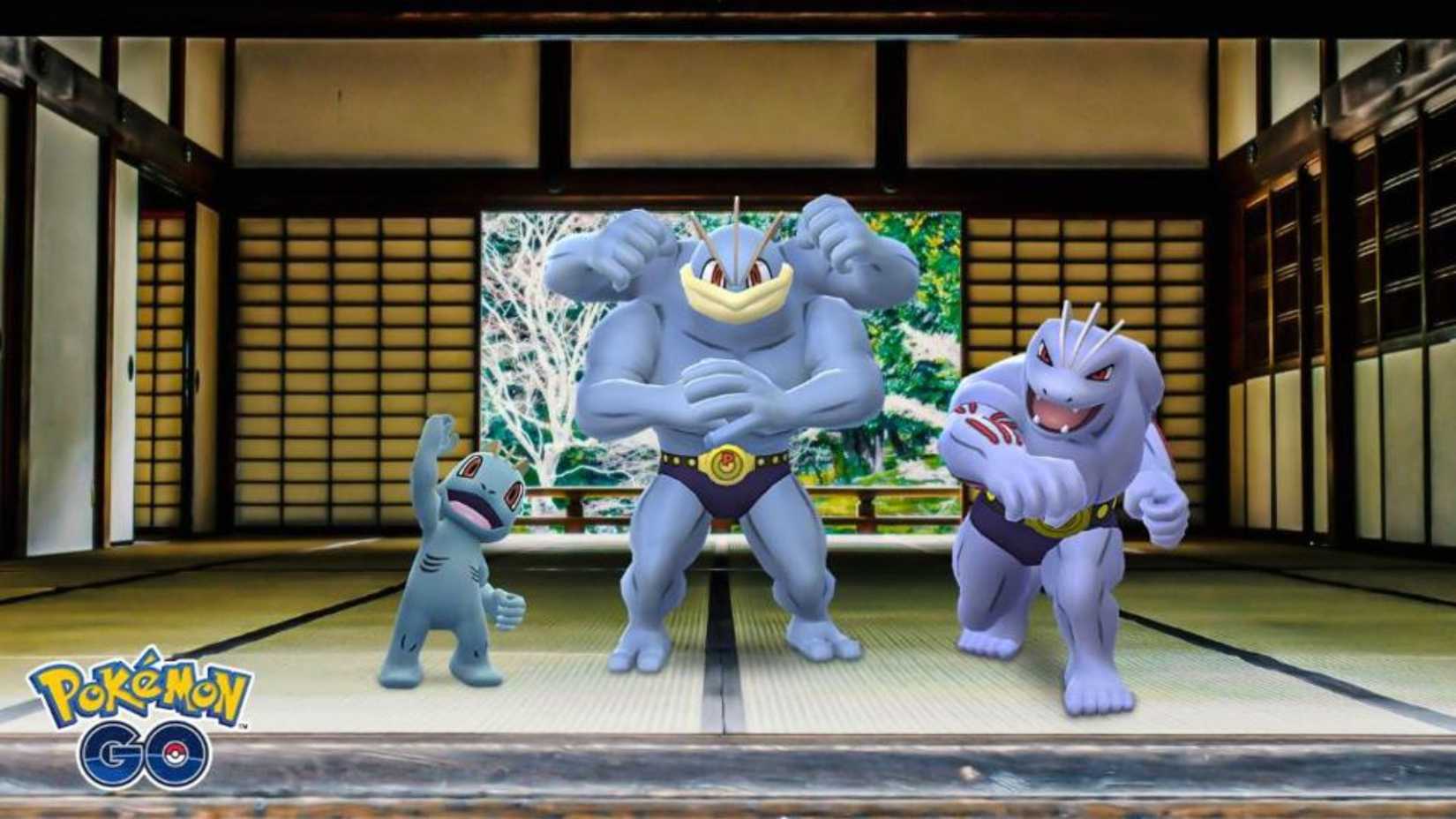 Fighting type Pokemon Machop evolutions