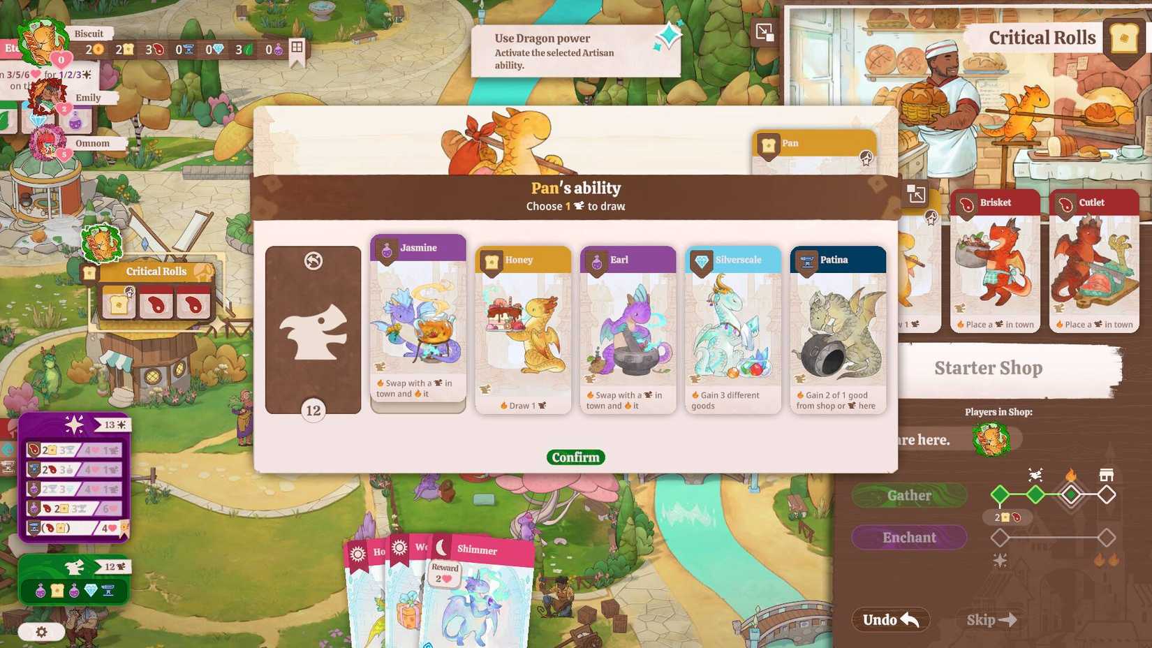 A collection of different dragons in Flamecraft.
