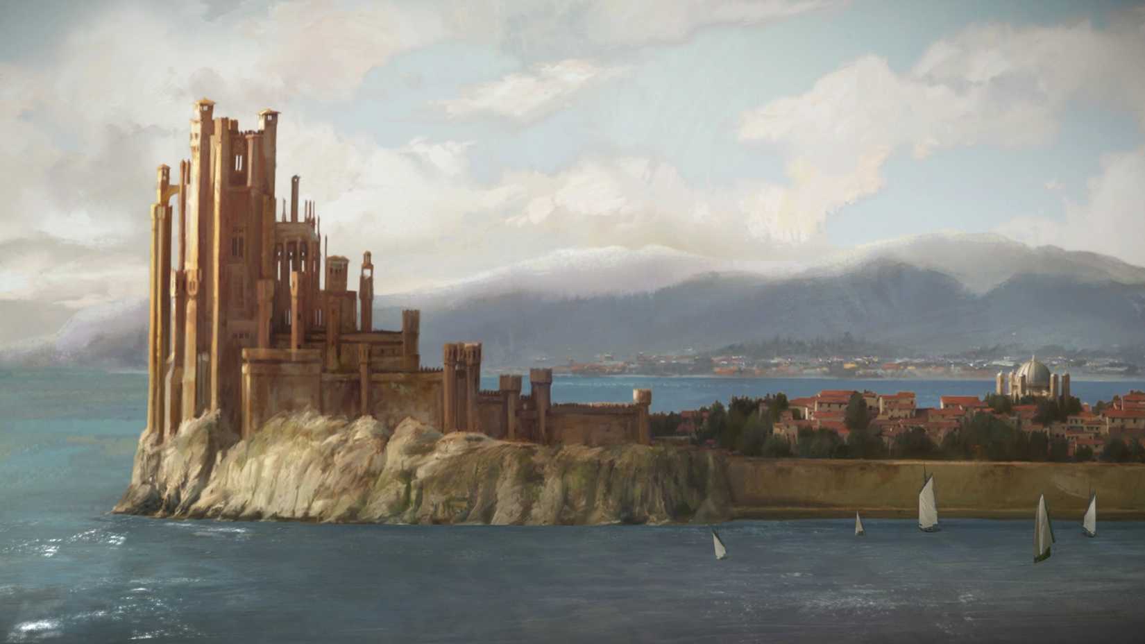 The Red Keep and King's Landing as seen in Telltale Games' Game of Thrones.