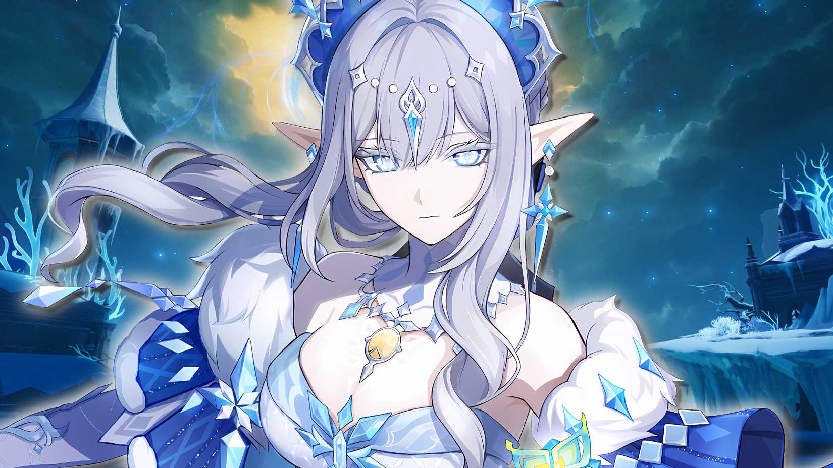 Tsaritsa from Genshin Impact looks imposing.