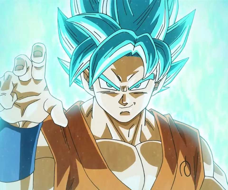 Goku Super Saiyan God Blue form in Dragon Ball Super