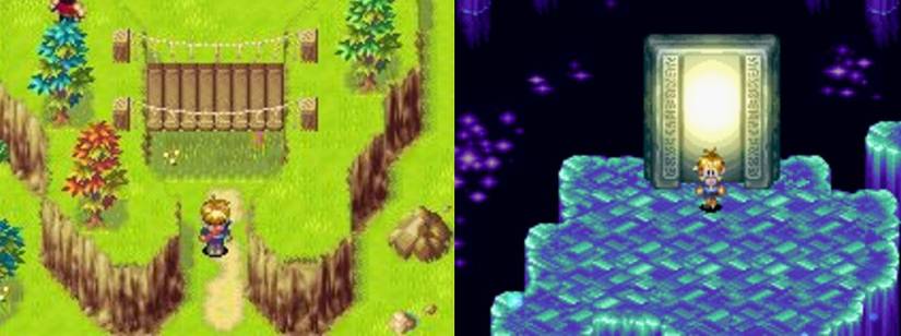 Golden Sun Screeenshots side by side