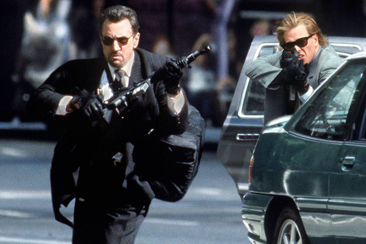 Robert De Niro as Neil McCauley in the movie Heat