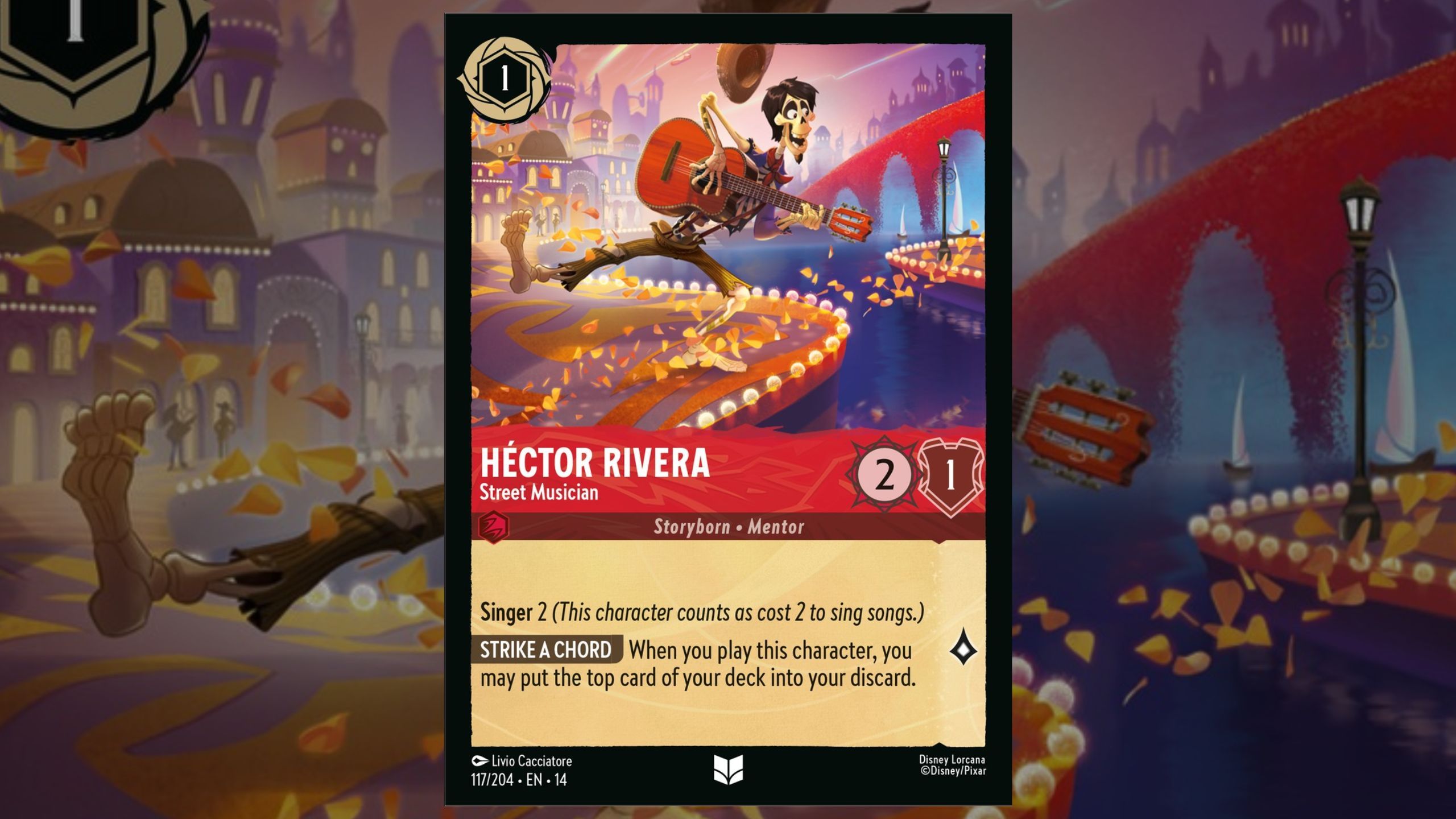 Hector Rivera card for Lorcana Hyperia City