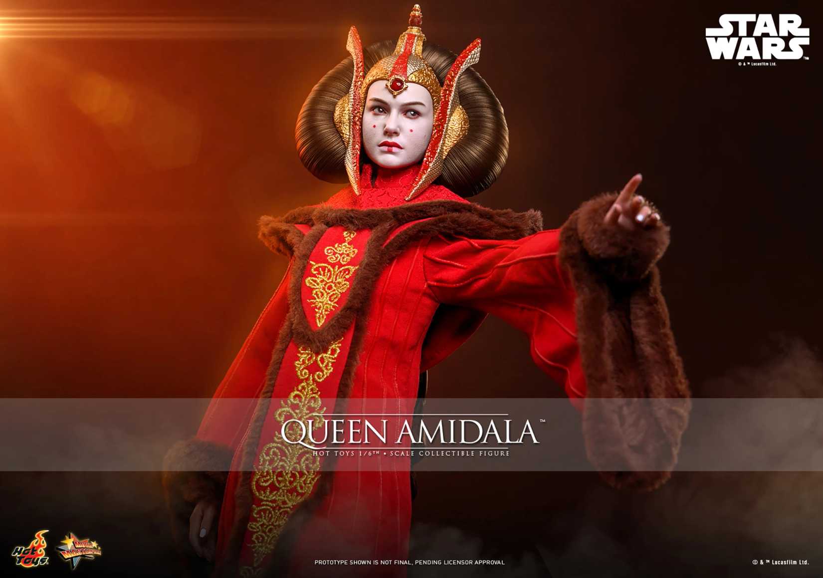 Image shows the brand-new Queen Amidala Sixth Scale Figure