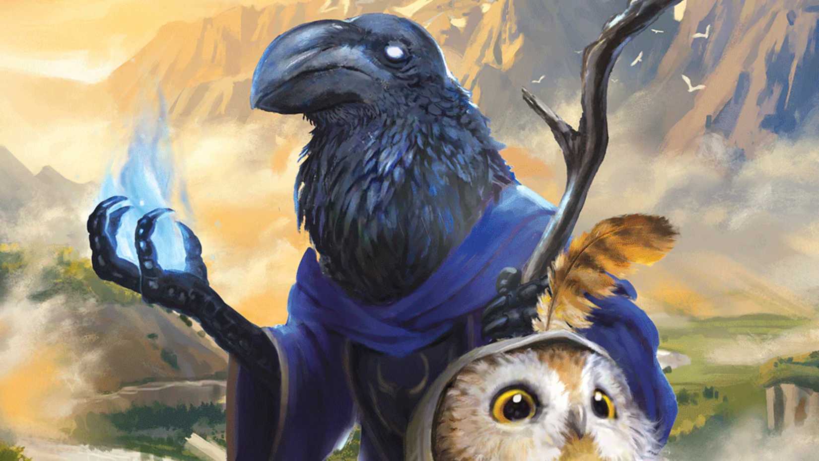 A kenku and an owl character in Humblewood Campaign Setting.