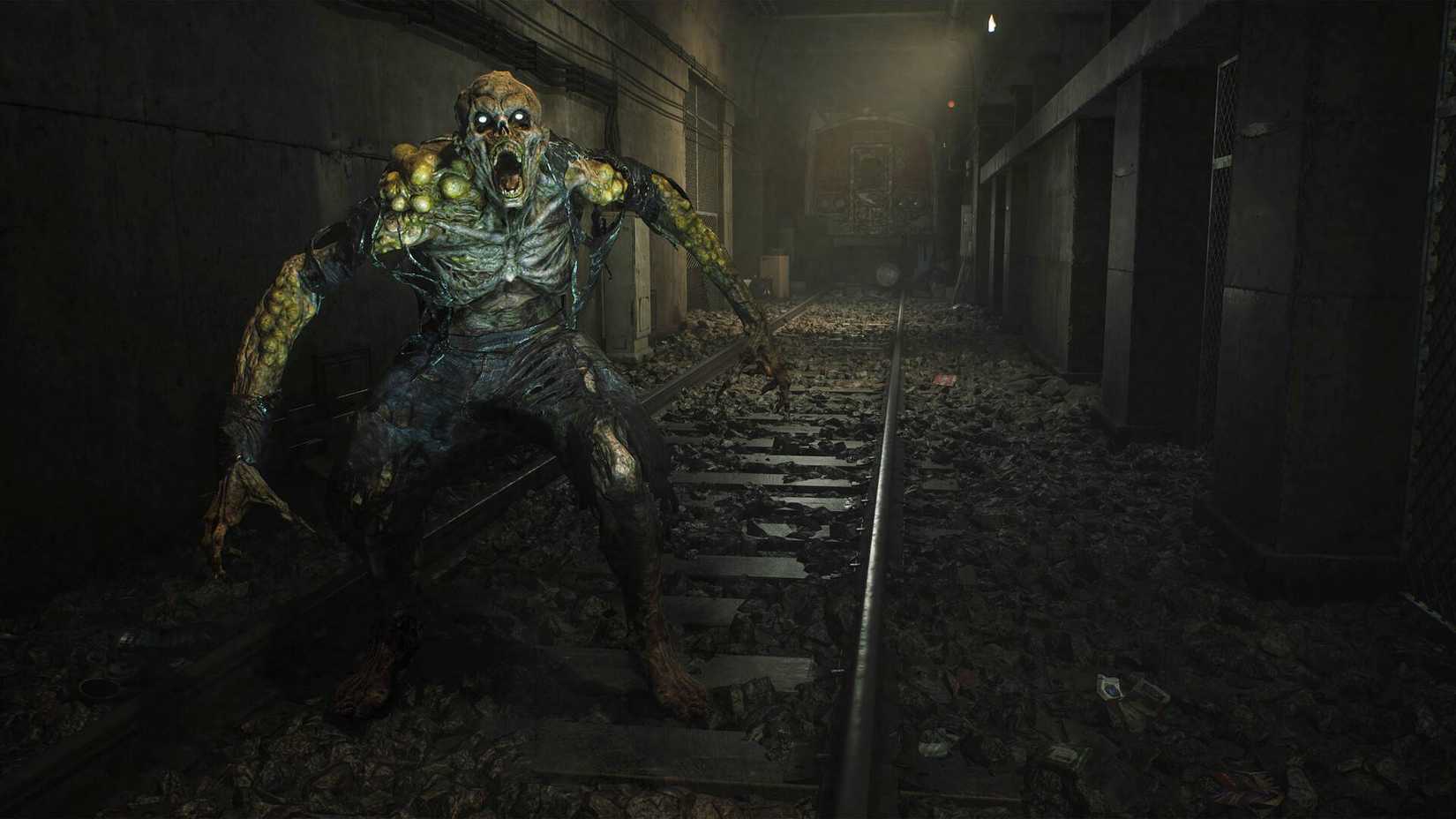 A ghoul screaming at the player in Hunter The Reckoning - Deathwish.