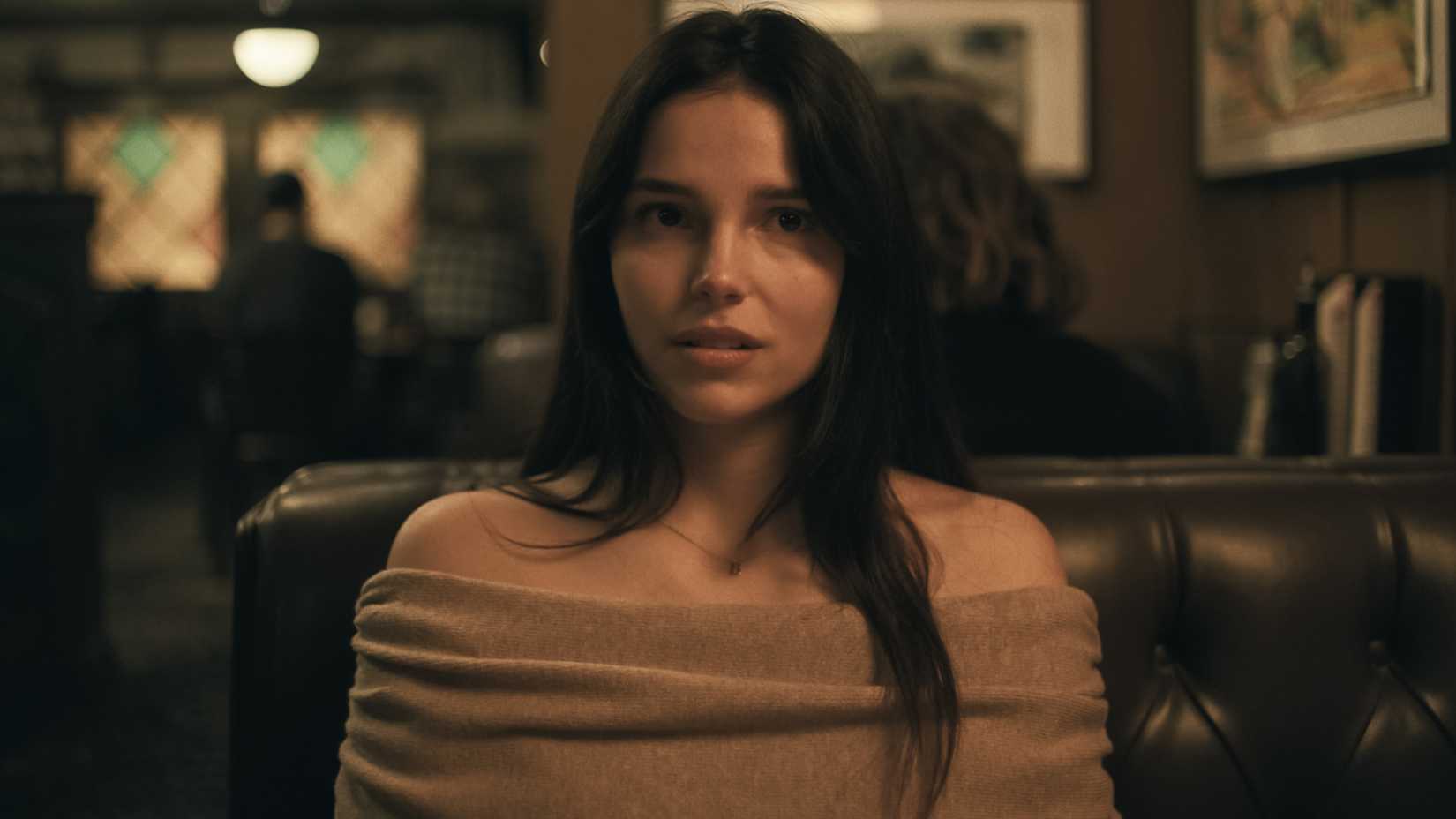 Inde Navarette as Nikki looking sad in Obsession