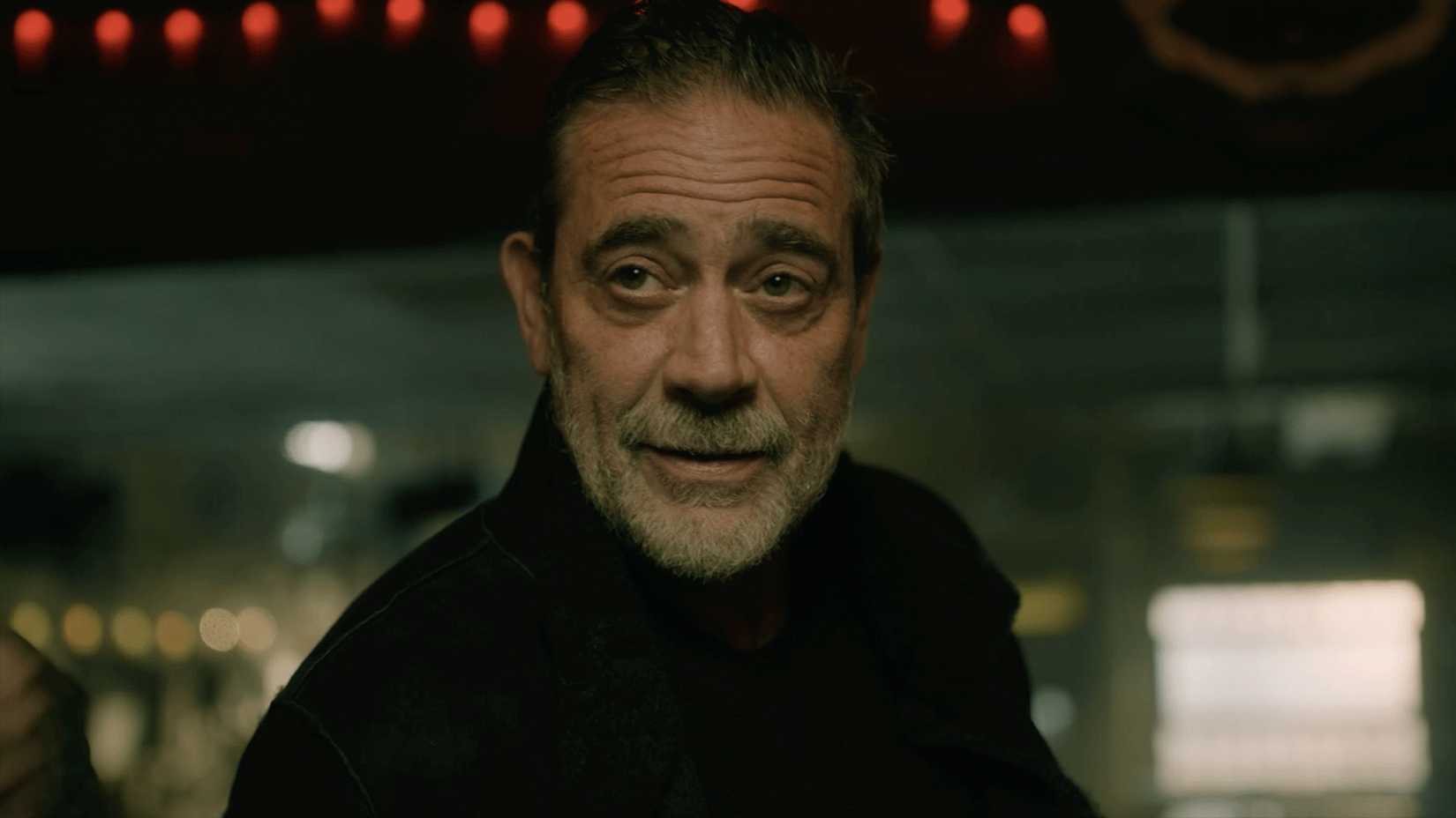 Jeffrey Dean Morgan as Negan with a glint in his eye in The Walking Dead: Dead City.
