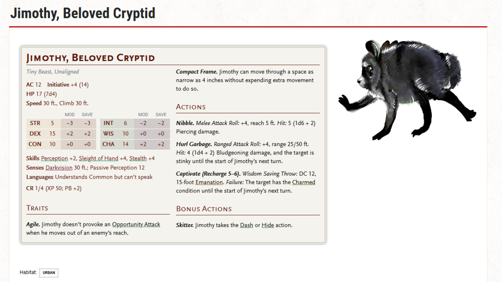 jimothy d&d stat block
