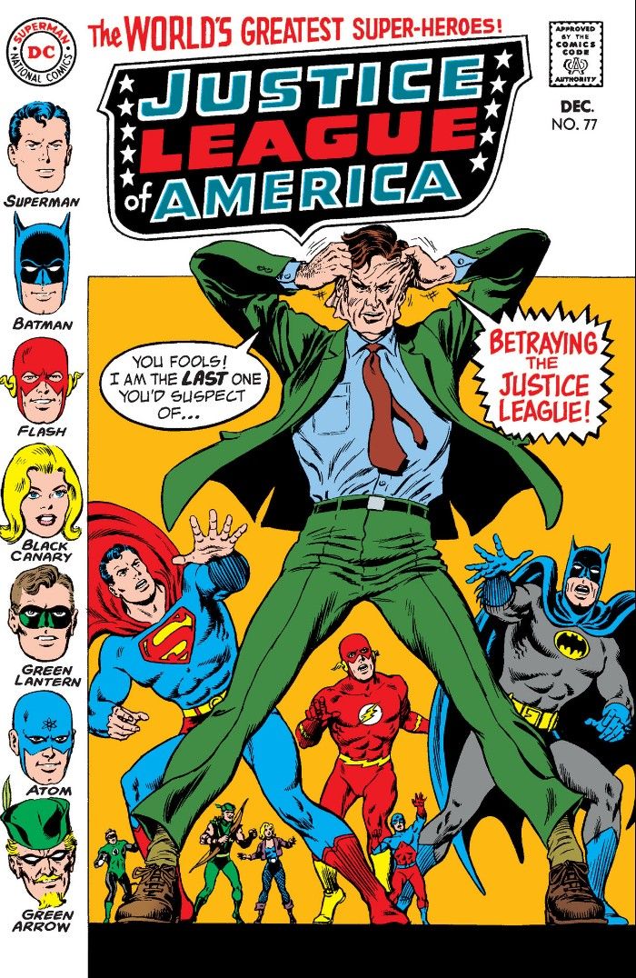The cover of Justice League of America issue 77