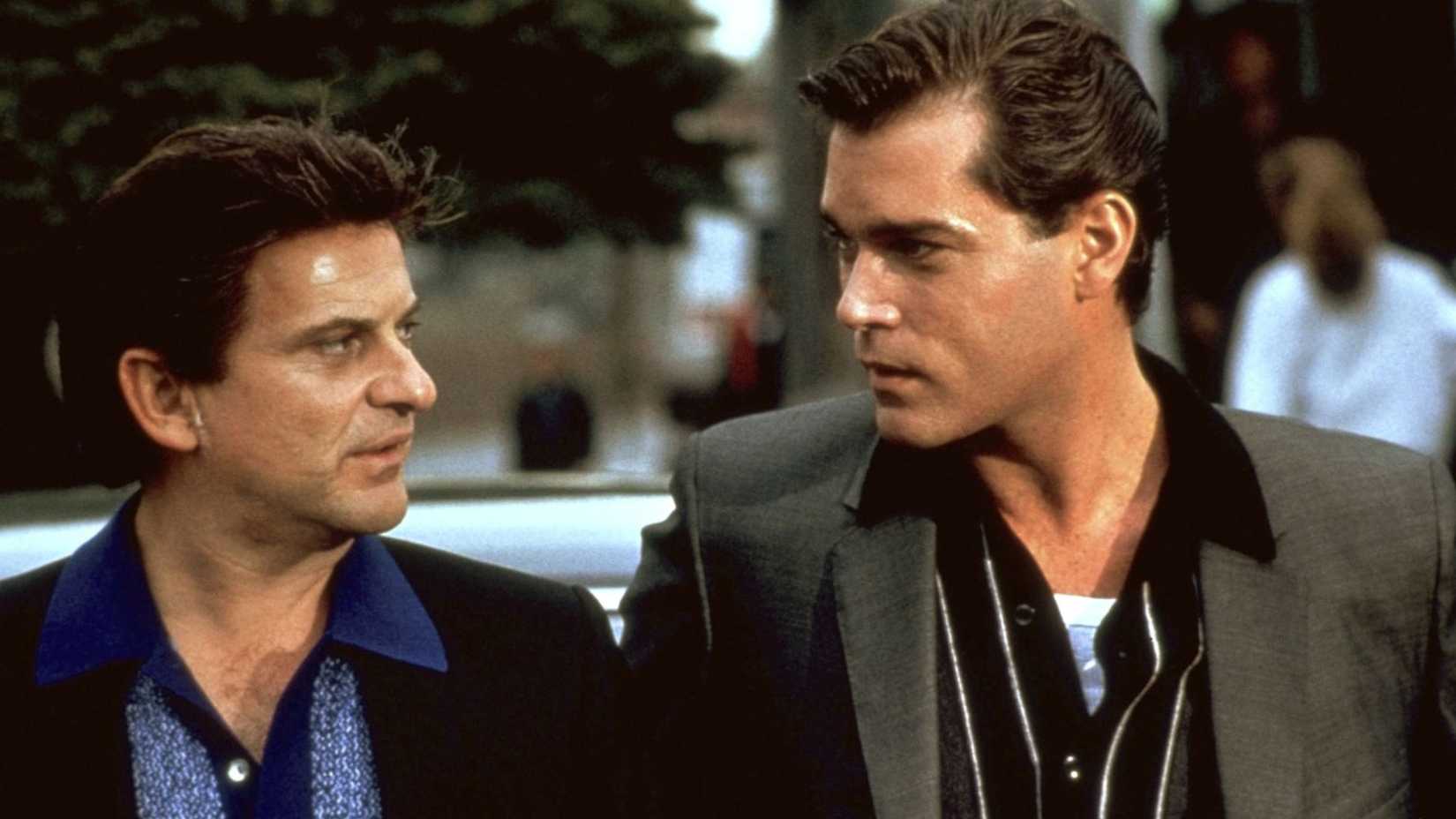 Joe Pesci as Tommy DeVito with Ray Liotta as Henry Hill in Goodfellas