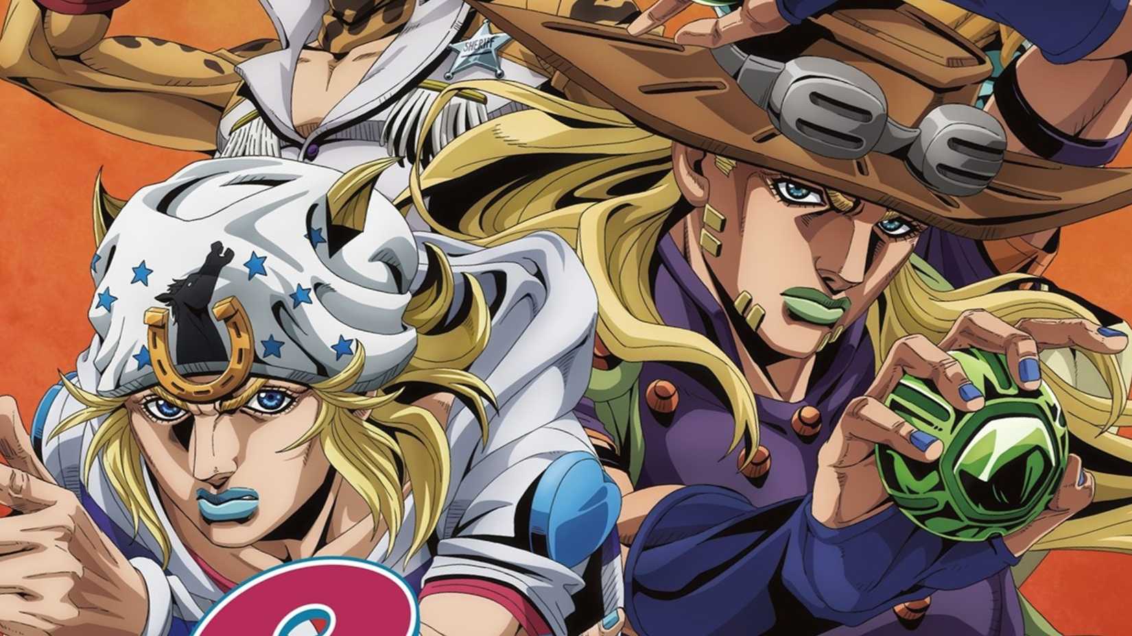 Johnny Joestar and Gyro Zeppeli in Steel Ball Run 2nd Stage key visual