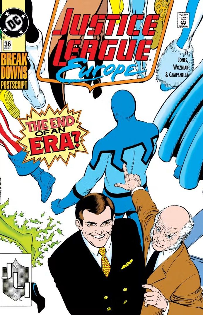 Cover to Justice League Europe issue 36