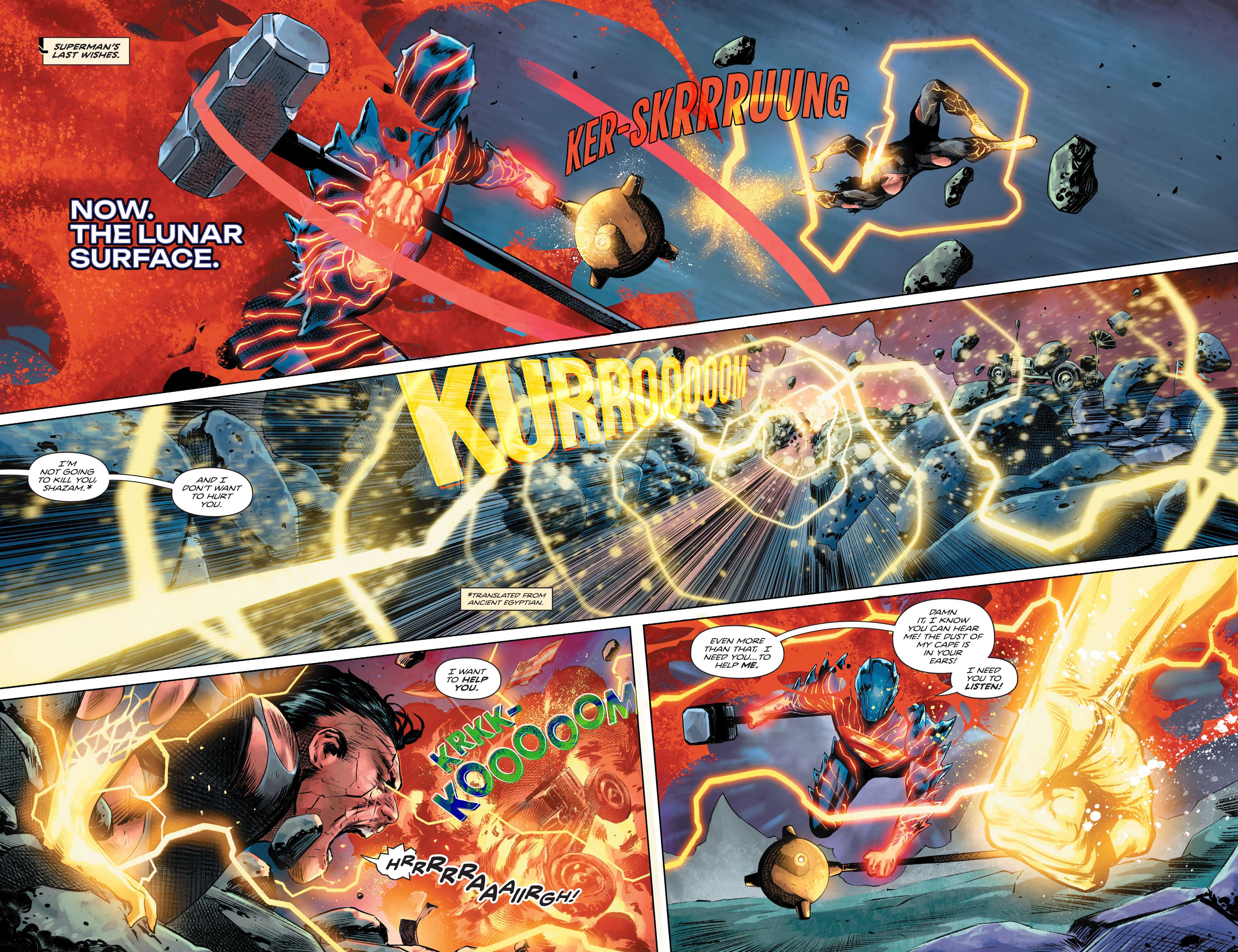 Kal-El fights King Shazam in Absolute Superman #21