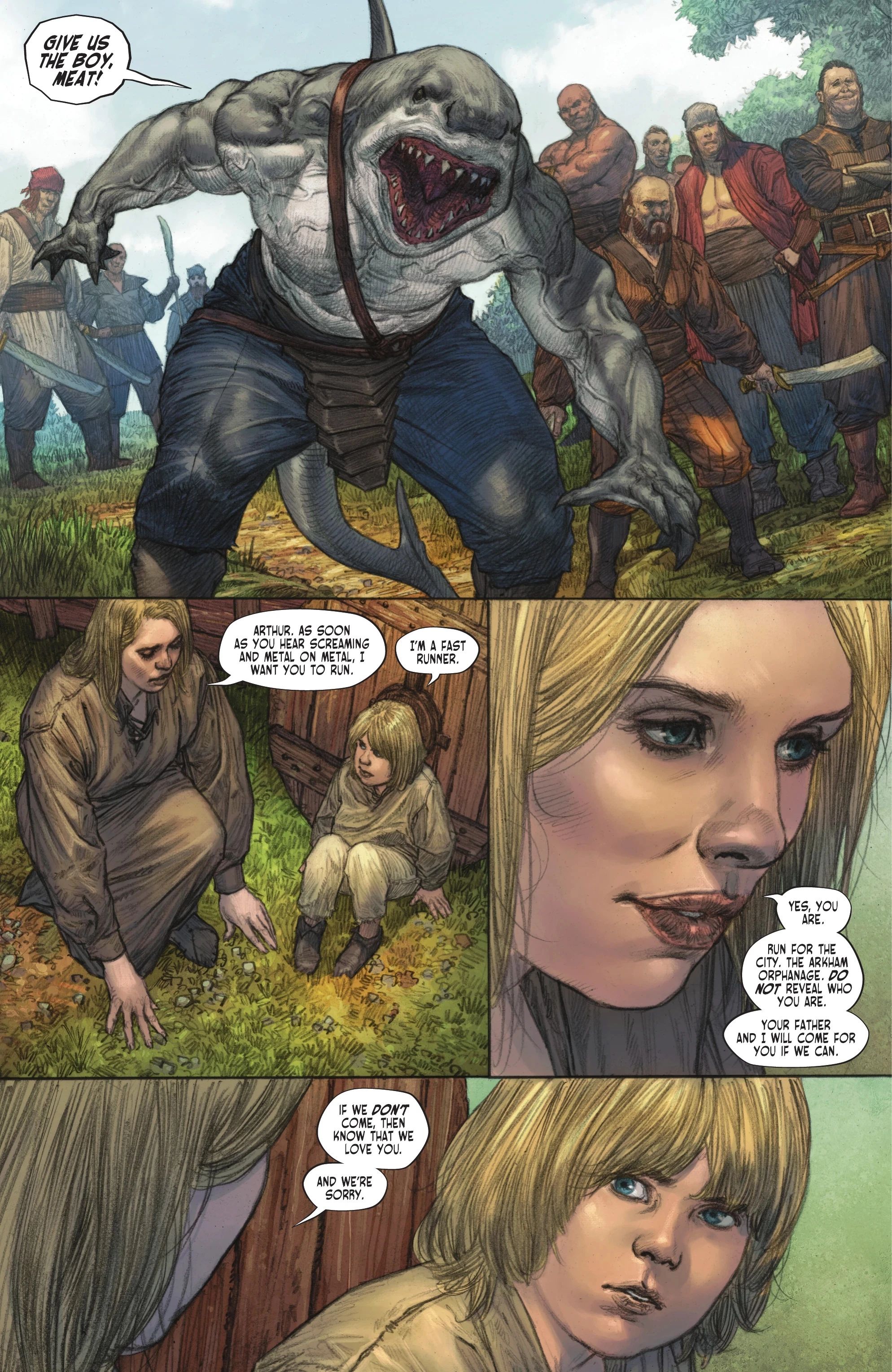 King Shark makes his debut in Dark Knights of Steel Heir to the Sea