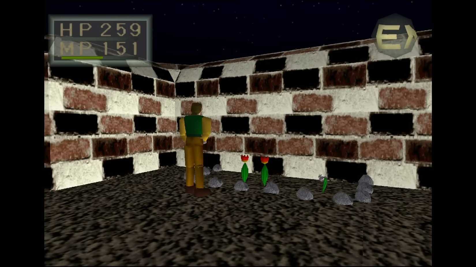 An NPC watering plants in King's Field 2.