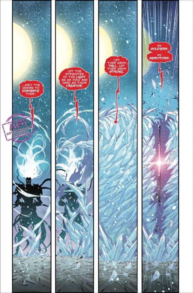 Knull names life with his powers of light in Queen in Black #1