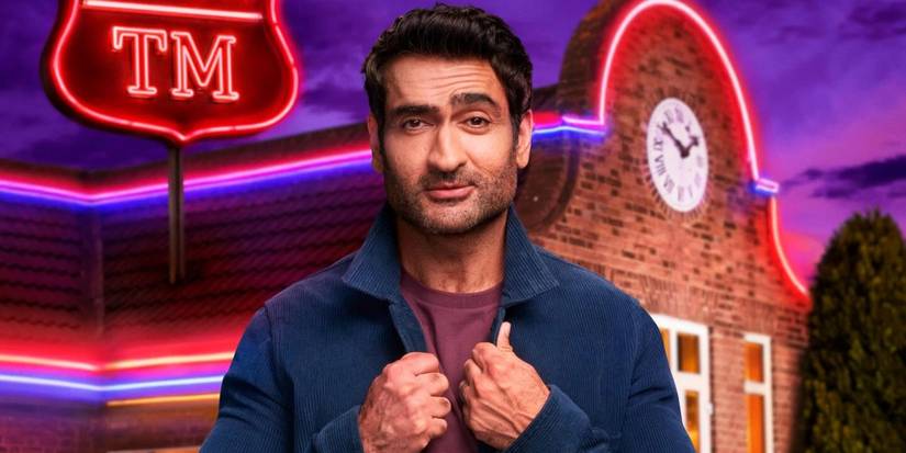 Kumail Nanjiani poses for a promo photo of Taskmaster