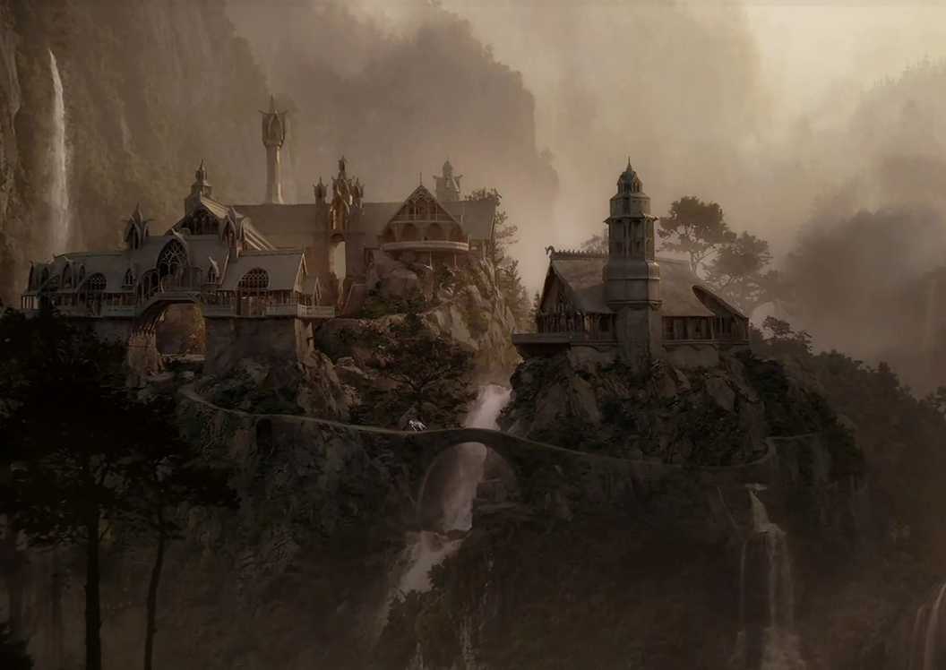 Lord of the Rings Return of the King Rivendell with horse riding up-1