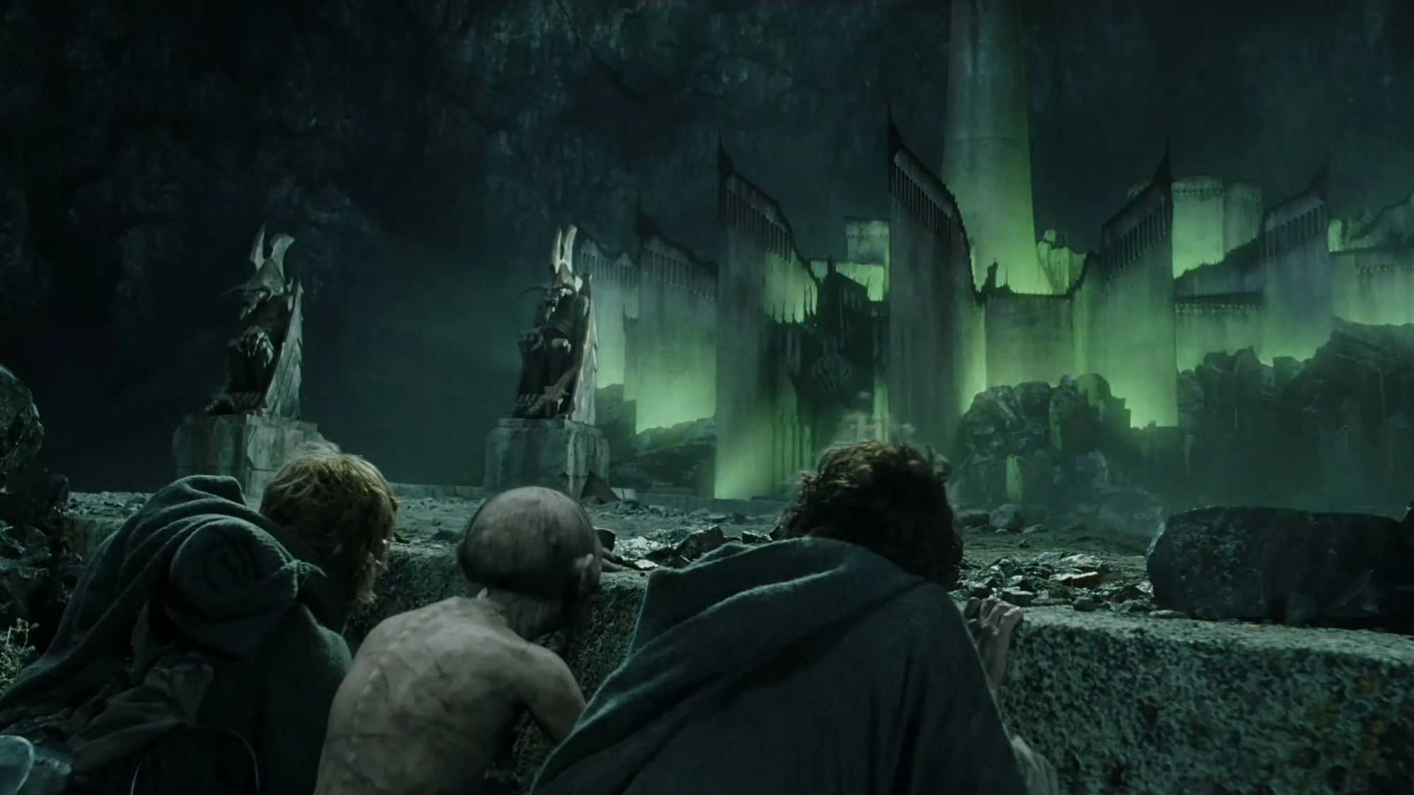 Lord of the Rings ROTK Sam Frodo Gollum at gates of Mordor-1