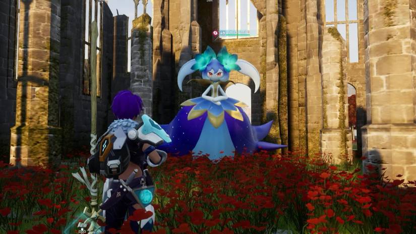 Lyleen Noct amid ruins in palworld