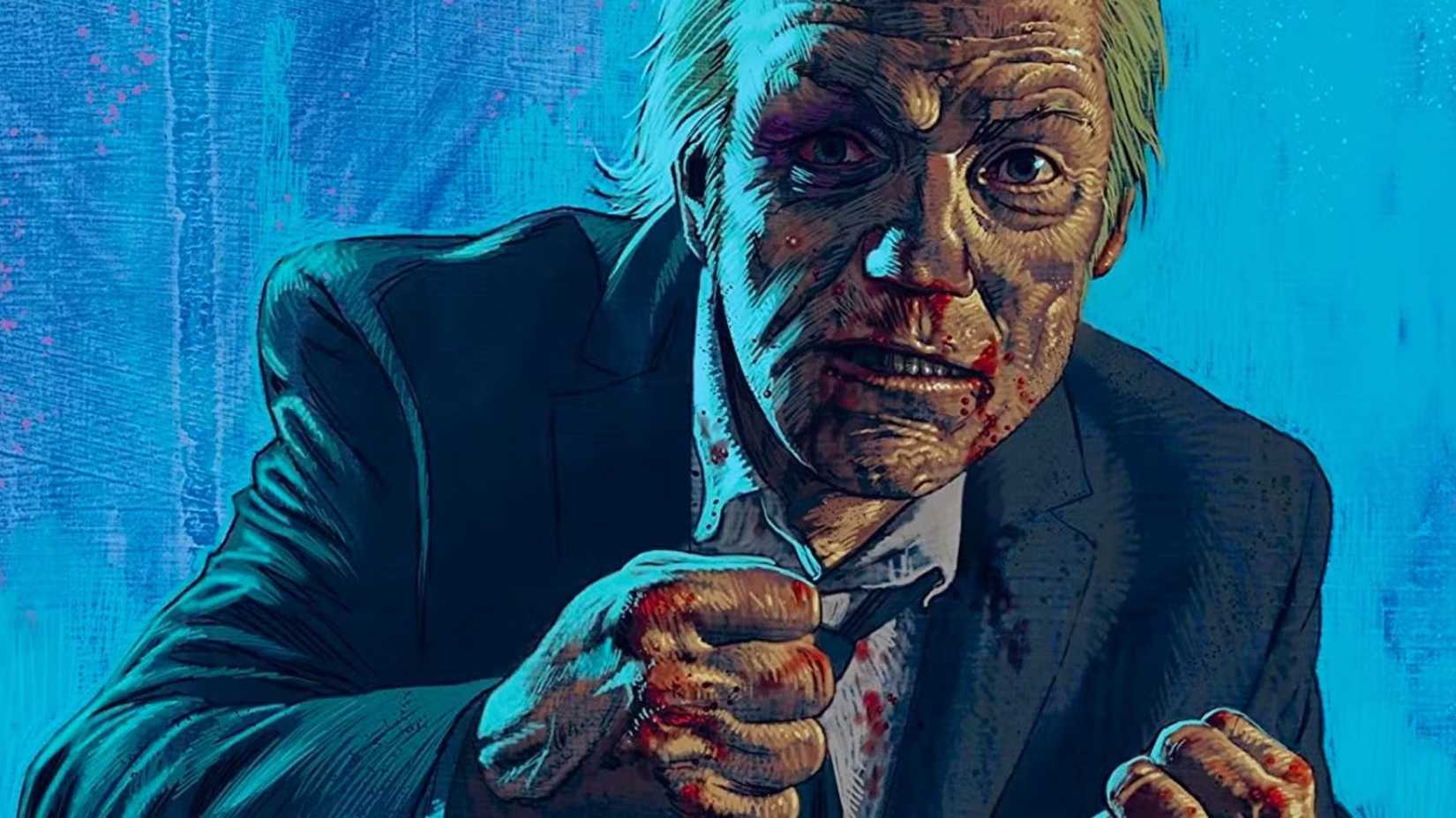 Man with bloodied face from Criminal comic book series