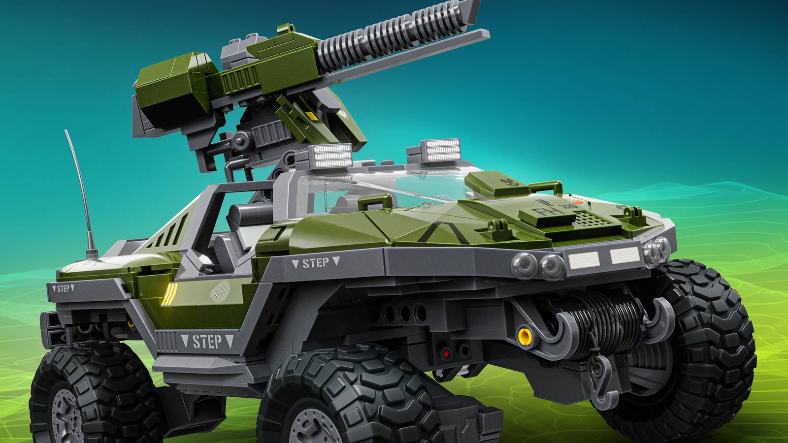 Mattel's Halo Warthog Brick Shop Set Revealed, Includes Buildable Gauss Hog (Exclusive)