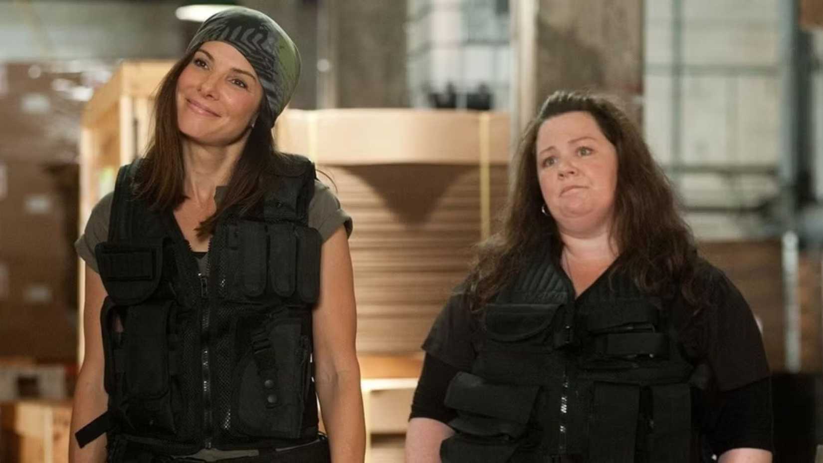 Melissa McCarthy and Sandra Bullock in The Heat