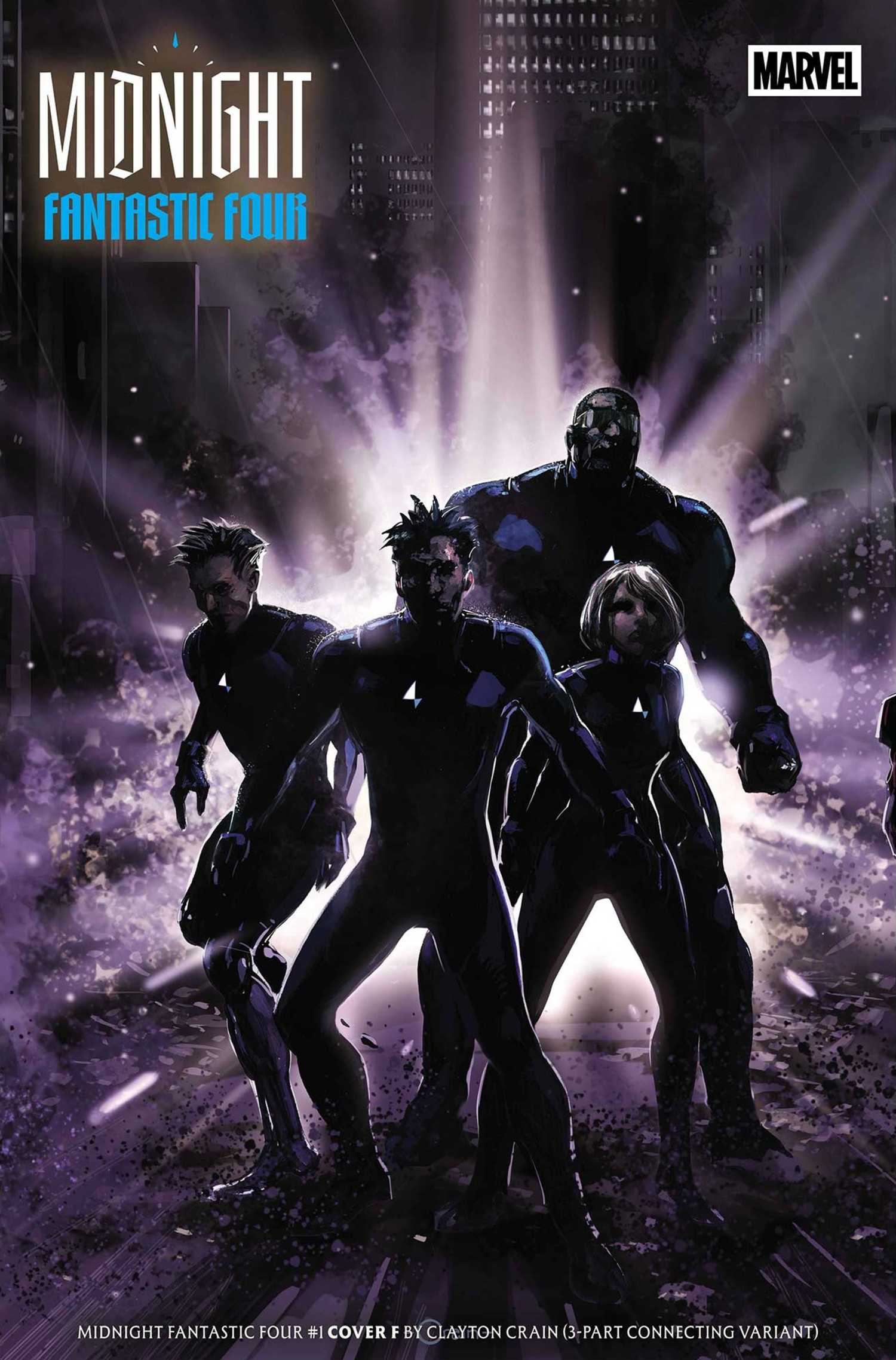 Midnight Fantastic Four #1 clayton crain cover variant art