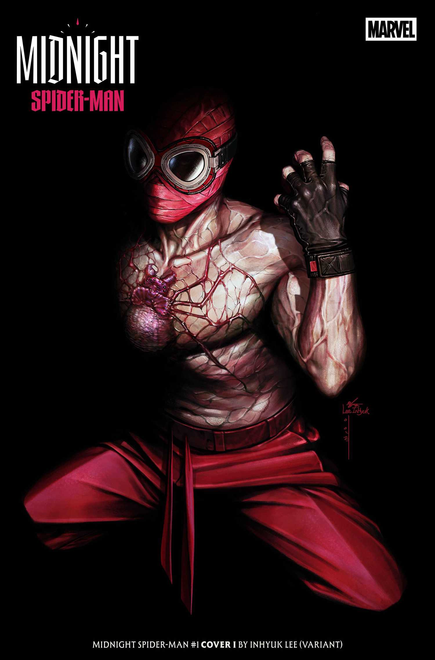 midnight spider-man 1 inhyuk lee variant cover