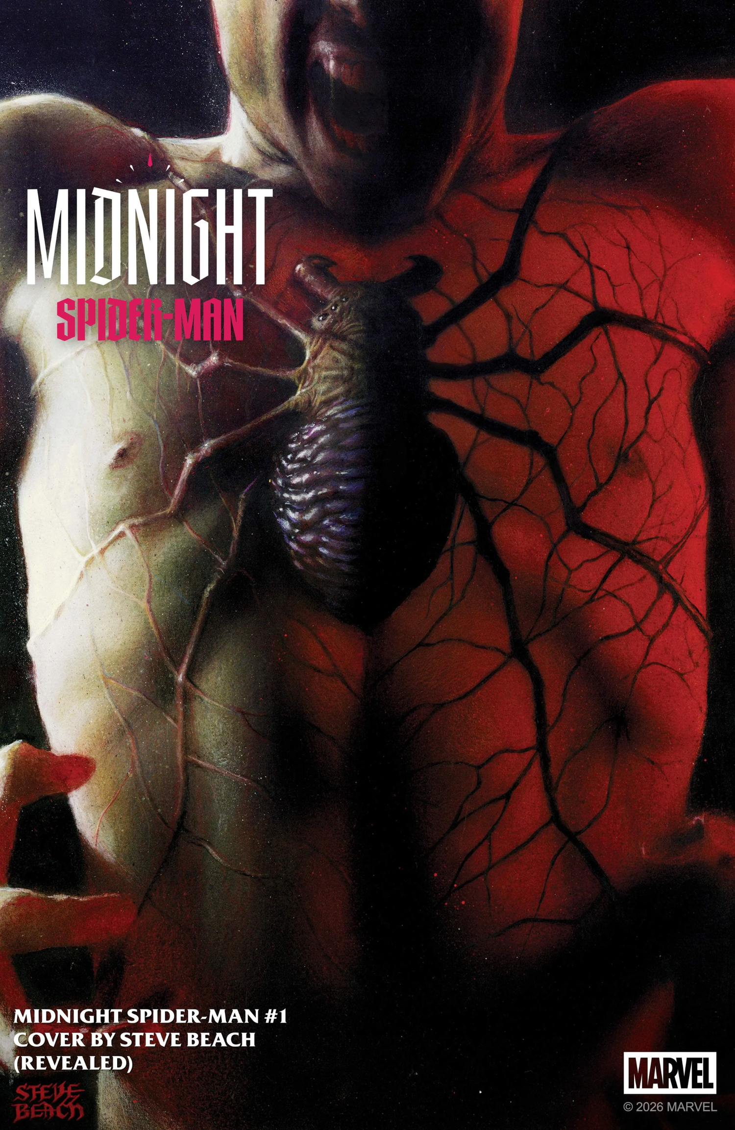 midnight spider-man 1 steve beach cover
