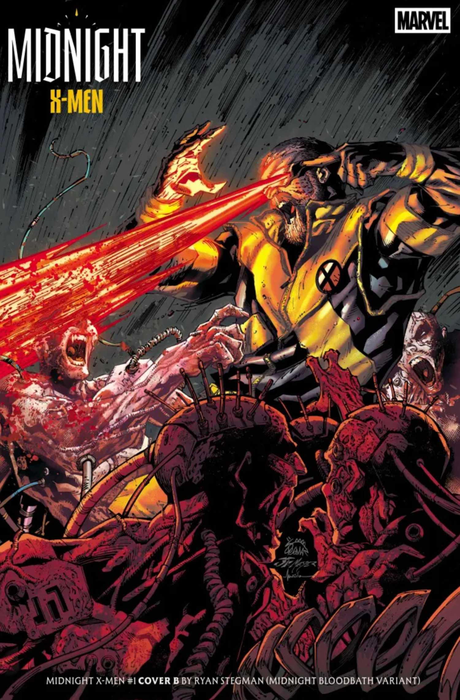 midnight x-men cover showing cyclops' new design