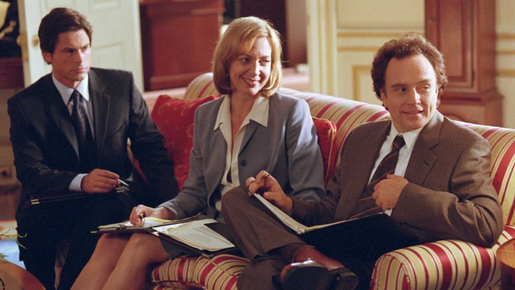Sam, CJ, and JOsh in The West Wing
