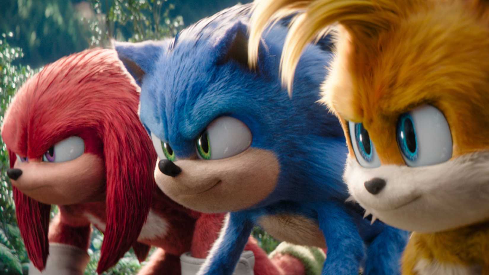 Knuckles, Sonic, and Tails in Sonic the Hedgehog 3